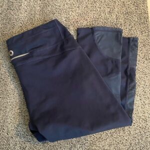 Workout Navy Blue Pants capris